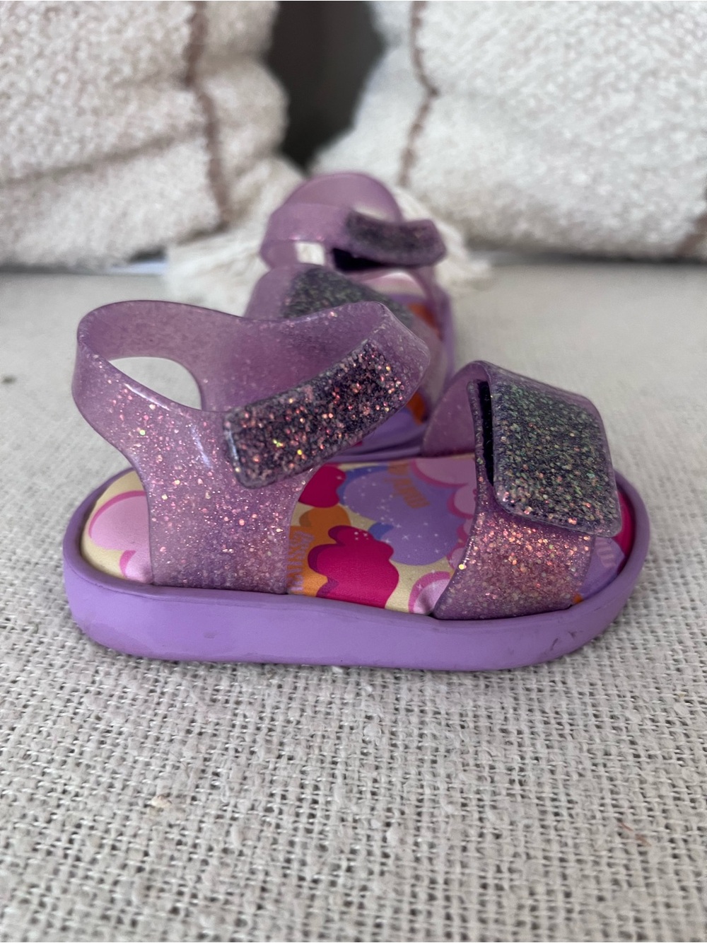 Mini Melissa purple sandals - 4c
